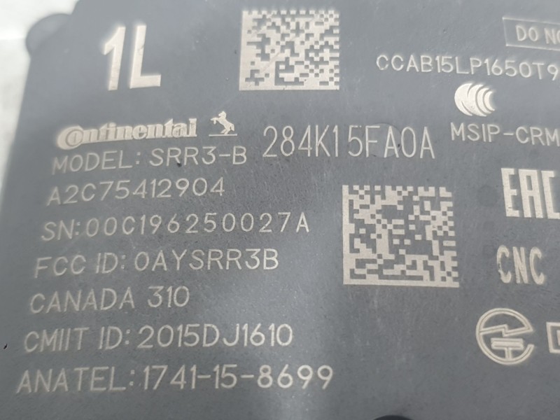 Recambio de modulo electronico para nissan micra v (k14) 1.0 ig-t 100 referencia OEM IAM 284K15FA0A A2C75412904 CONTINENTAL