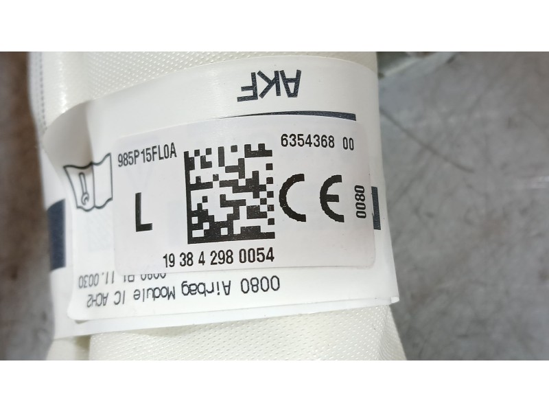 Recambio de airbag cortina delantero izquierdo para nissan micra v (k14) 1.0 ig-t 100 referencia OEM IAM 985P15FL0A  