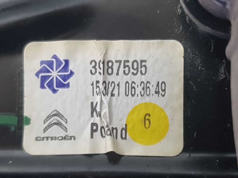 Recambio de elevalunas delantero izquierdo para citroën c3 aircross i (2r_, 2c_) 1.2 puretech 110 (2rhnzb, 2rhnzw, 2rhnpx, 2rhnp