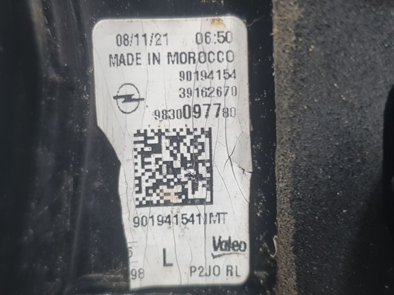 Recambio de piloto trasero izquierdo interior para opel corsa f (p2jo) 1.2 (68) referencia OEM IAM 9830097780 9019415411MT VALEO