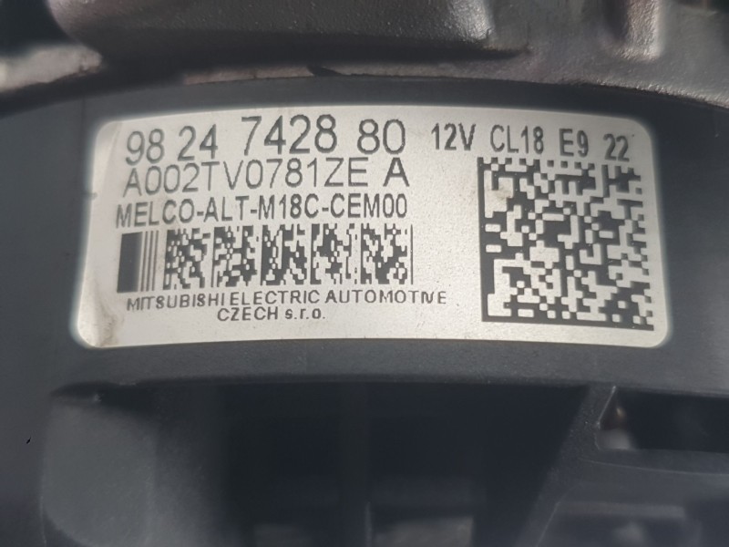 Recambio de alternador para citroën c5 aircross (ac_, aj_, ar_, a4_) 1.5 bluehdi 130 (acyhzj, acyhzr) referencia OEM IAM 9824742
