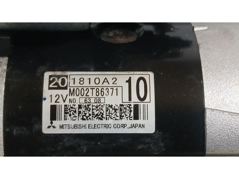 Recambio de motor arranque para mitsubishi asx (ga_w_) 1.6 di-d referencia OEM IAM 1810A210 MITSUBISHI M002T86371