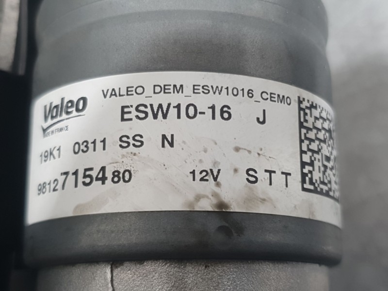 Recambio de motor arranque para opel corsa f (p2jo) 1.2 (68) referencia OEM IAM 9812715480 ESW1016J VALEO