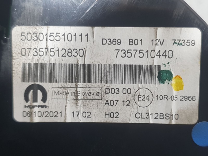 Recambio de cuadro instrumentos para fiat 500 (312_) 1.0 mild hybrid (312.ayd1b) referencia OEM IAM 7357510440 503015510111 MOPA