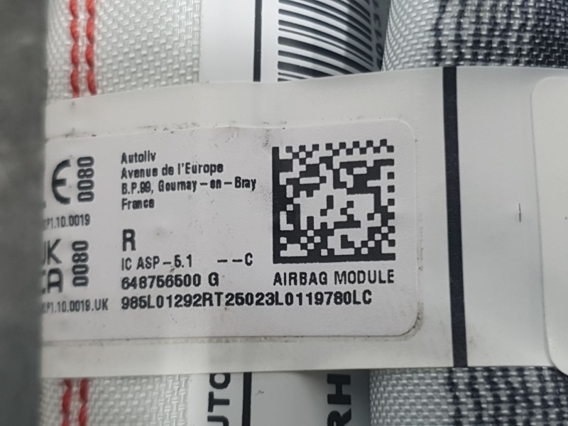 Recambio de airbag cortina delantero derecho para dacia sandero iii 1.0 tce 90 referencia OEM IAM 985L01292R  