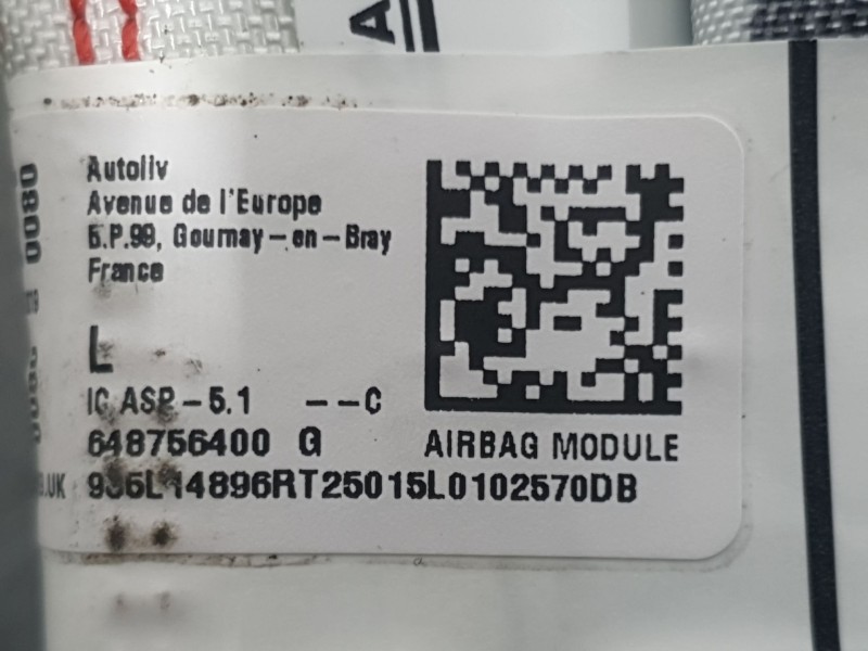 Recambio de airbag cortina delantero izquierdo para dacia sandero iii 1.0 tce 90 referencia OEM IAM 985L14896R  