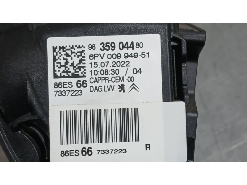 Recambio de potenciometro pedal para citroën c3 iii (sx) 1.5 bluehdi 100 (sxyhyp, sxyhtu) referencia OEM IAM 9835904480  6PV0099