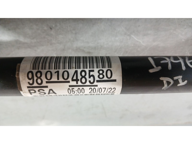 Recambio de transmision delantera izquierda para citroën c3 iii (sx) 1.5 bluehdi 100 (sxyhyp, sxyhtu) referencia OEM IAM 9801048