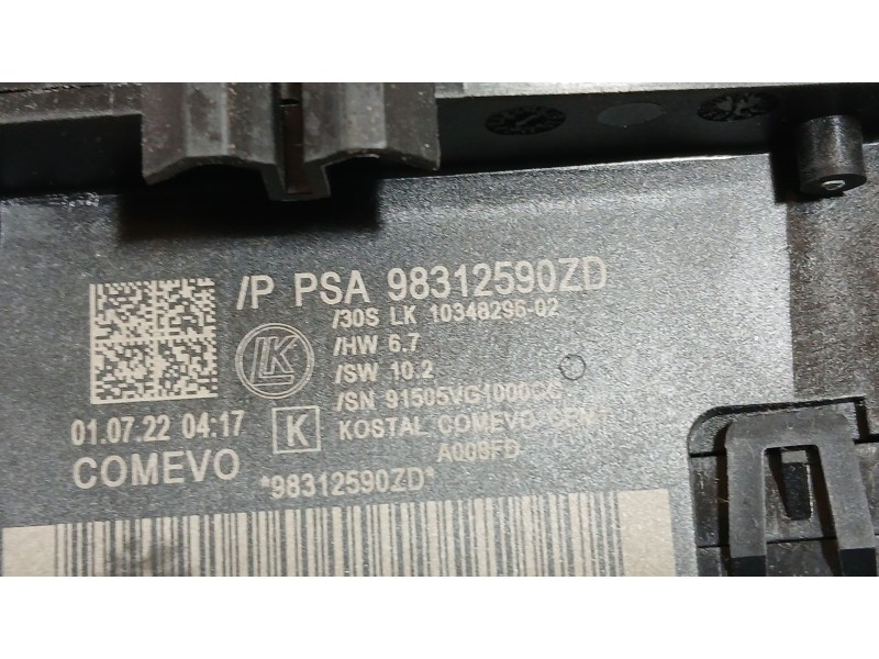 Recambio de mando luces y limpia para citroën c3 iii (sx) 1.5 bluehdi 100 (sxyhyp, sxyhtu) referencia OEM IAM 98312590ZD  103482