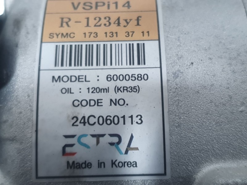 Recambio de compresor aire acondicionado para kg mobility korando (c300) 1.5 referencia OEM IAM 1731313711 24C060113 ESTRA