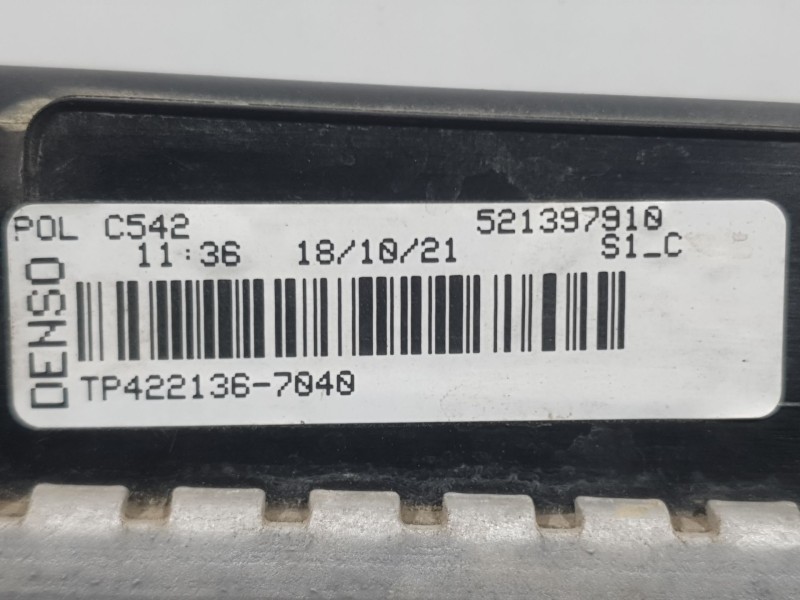 Recambio de radiador agua para fiat 500 (312_) 1.0 mild hybrid (312.ayd1b) referencia OEM IAM 521397910 TP4221367040 DENSO