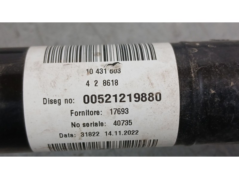 Recambio de transmision delantera derecha para fiat 500 (312_) 1.0 mild hybrid (312.ayd1b) referencia OEM IAM 521219880  1043160