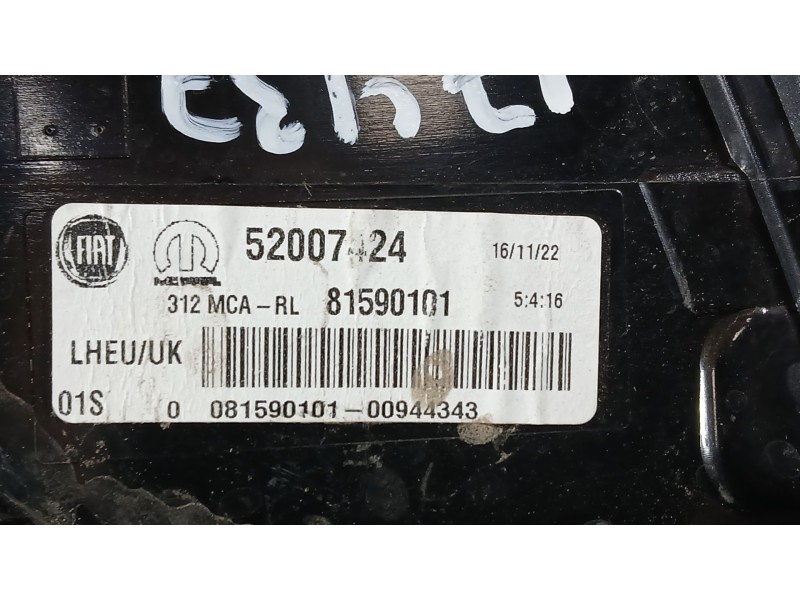 Recambio de piloto trasero izquierdo para fiat 500 (312_) 1.0 mild hybrid (312.ayd1b) referencia OEM IAM 52007424  81590101
