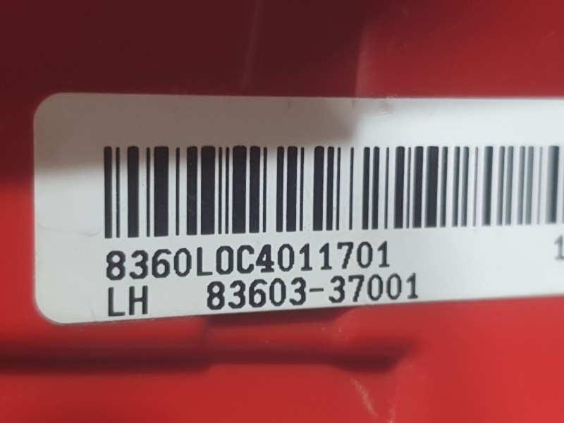 Recambio de piloto trasero izquierdo interior para kg mobility korando (c300) 1.5 referencia OEM IAM 8360337001  