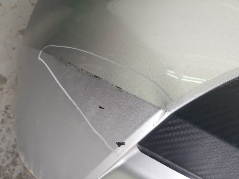 Recambio de paragolpes trasero para nissan micra v (k14) 1.0 ig-t 100 referencia OEM IAM 85022HM10A ROZADO 