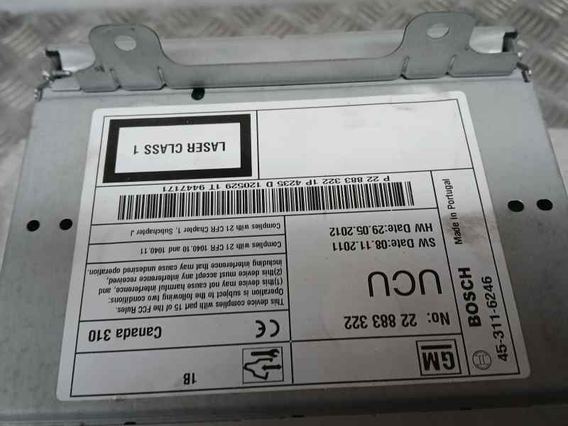 Recambio de sistema audio / radio cd para opel astra j gtc sportive referencia OEM IAM 22883322 7612034235 