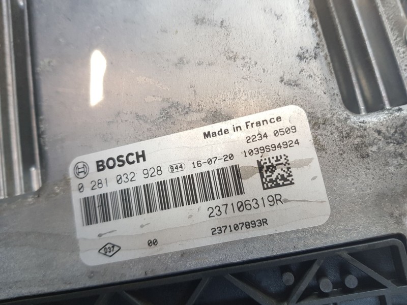Recambio de centralita motor uce para renault talisman (lp_) 1.6 dci 130 referencia OEM IAM 237106319R BOSCH 0281032928