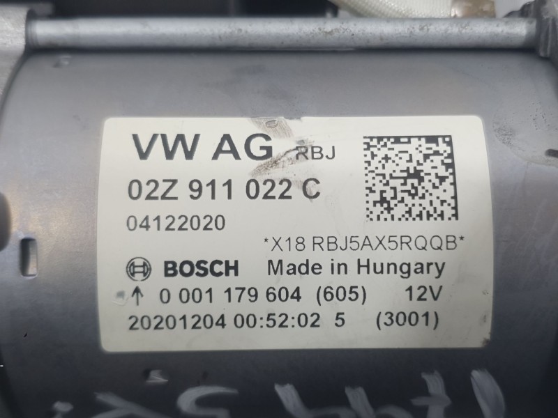 Recambio de motor arranque para seat arona (kj7, kjp) 1.0 tgi referencia OEM IAM 02Z911022C 0001179604 BOSCH