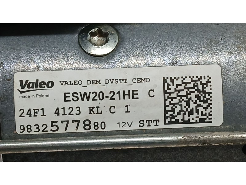 Recambio de motor arranque para opel combo furgoneta/monovolumen (k9) 1.5 d referencia OEM IAM 9832577880 VALEO ESW2021HE