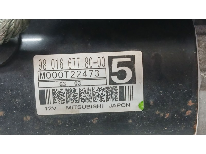 Recambio de motor arranque para peugeot 207/207+ (wa_, wc_) 1.4 hdi referencia OEM IAM 9801667780 MITSUBISHI M000T22473