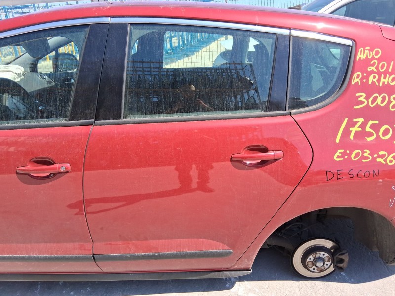 Recambio de puerta trasera izquierda para peugeot 3008 ii suv (mc_, mr_, mj_, m4_) 2.0 bluehdi 150 (mjahxh, mjahxv, mjahxg, mjah