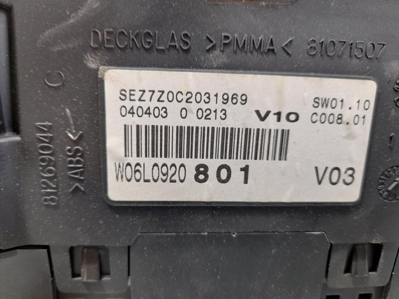 Recambio de cuadro instrumentos para seat ibiza (6l1) fresh referencia OEM IAM W06L0920801  