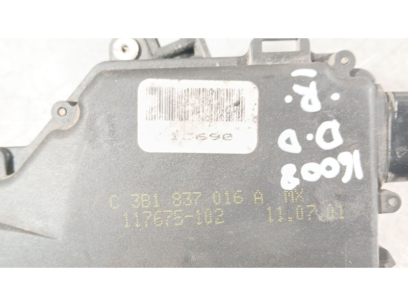 Recambio de cerradura puerta delantera derecha para volkswagen new beetle (9c1/1c1) 1.9 tdi referencia OEM IAM 6X1837014H  