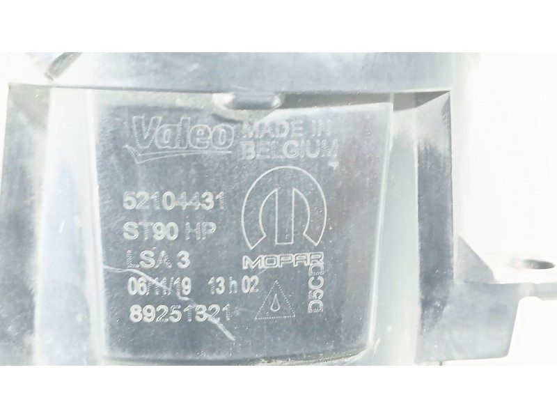 Recambio de faro antiniebla izquierdo para fiat doblo cargo (263_) 1.3 d multijet (263wxu1a) referencia OEM IAM 52104431 VALEO 8