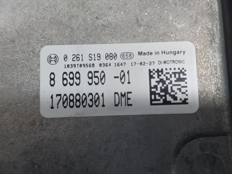 Recambio de centralita motor uce para mini mini (f56) cooper s referencia OEM IAM 8699950 0261S19080 BOSCH