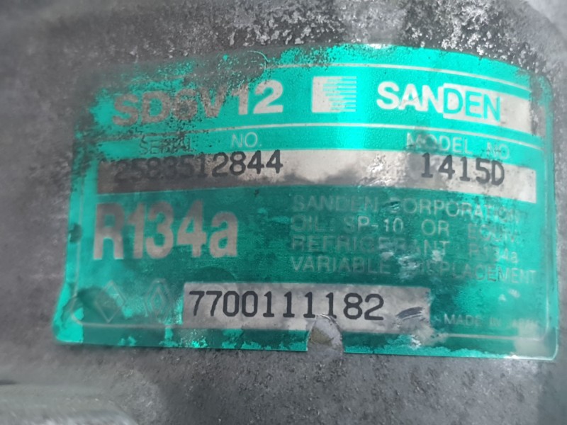 Recambio de compresor aire acondicionado para renault clio ii (bb_, cb_) 1.2 (bb0a, bb0f, bb10, bb1k, bb28, bb2d, bb2h, cb0a,...