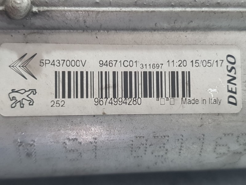 Recambio de condensador / radiador aire acondicionado para citroën c-elysee (dd_) 1.2 vti 82 referencia OEM IAM 9674994280 94671