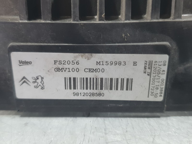 Recambio de electroventilador para citroën c-elysee (dd_) 1.2 vti 82 referencia OEM IAM 9812028580 M159983 VALEO