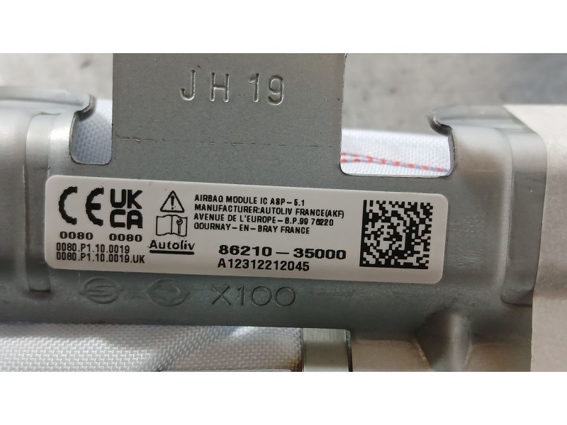 Recambio de airbag cortina delantero izquierdo para ssangyong tivoli 1.5 referencia OEM IAM 8621035000 AUTOLIV A12312212045