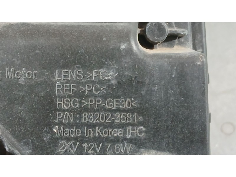 Recambio de faro antiniebla derecho para ssangyong tivoli 1.5 referencia OEM IAM 832023581  