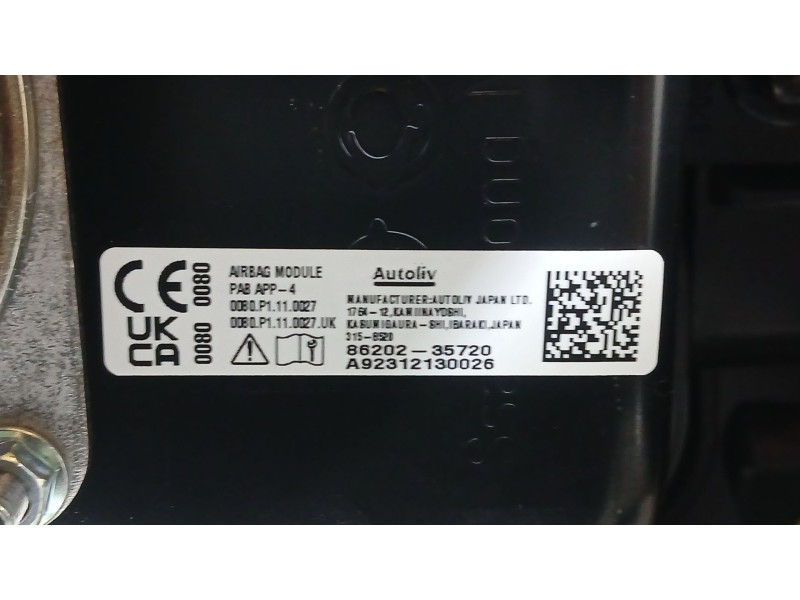 Recambio de kit airbag para ssangyong tivoli 1.5 referencia OEM IAM 8620135501LBH C/SALPICADERO Y PRETENSORES 8620135501LBH COND