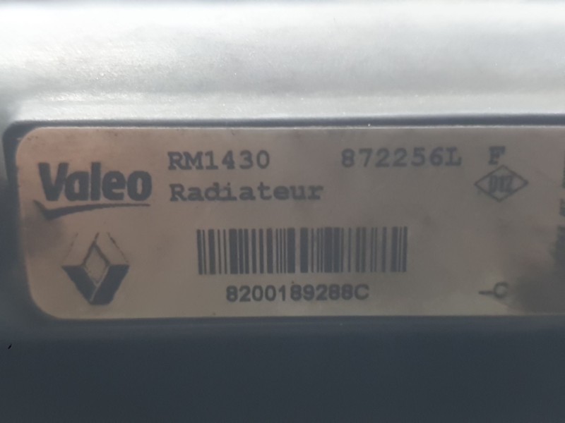 Recambio de radiador agua para dacia logan (ls_) 1.5 dci (ls0k) referencia OEM IAM 8200189288c 872256L VALEO