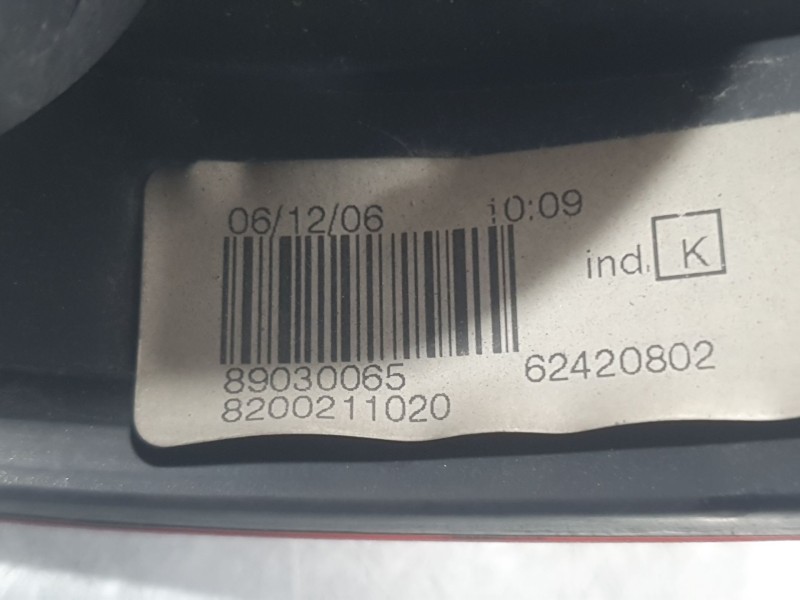 Recambio de piloto trasero izquierdo exterior para dacia logan (ls_) 1.5 dci (ls0k) referencia OEM IAM 8200211020  