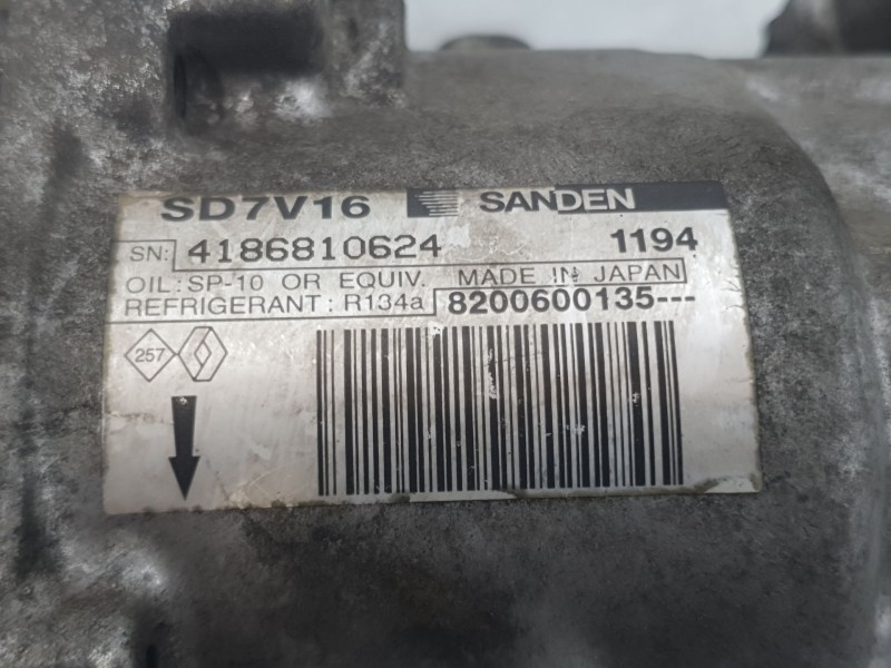 Recambio de compresor aire acondicionado para dacia logan (ls_) 1.5 dci (ls0k) referencia OEM IAM 8200600135 4186810524 SANDEN