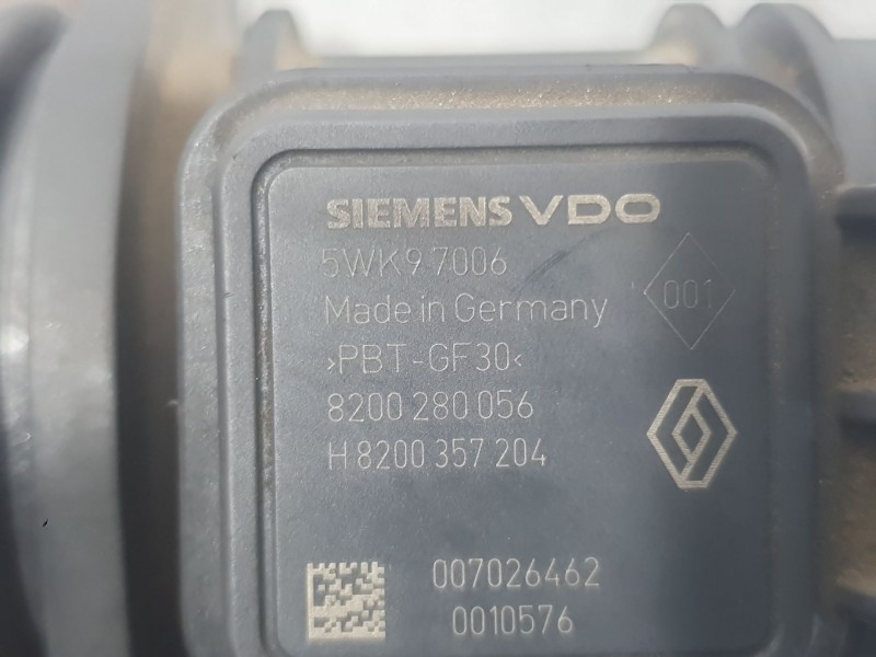 Recambio de caudalimetro para dacia logan (ls_) 1.5 dci (ls0k) referencia OEM IAM 8200357204 5WK997006 SIEMENS