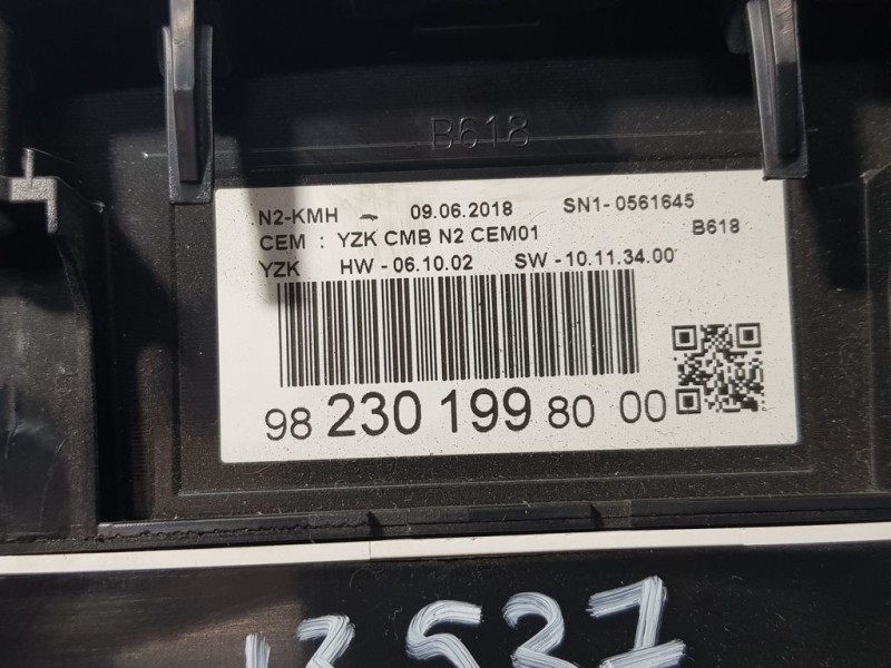 Recambio de cuadro instrumentos para citroën c3 feel referencia OEM IAM 982301998000 SN10565645 