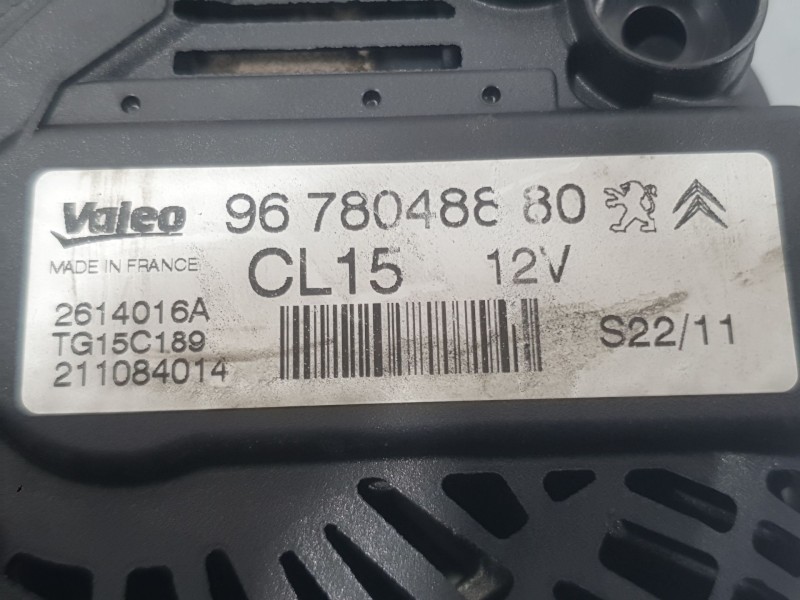 Recambio de alternador para peugeot 5008 (0u_, 0e_) 1.6 hdi referencia OEM IAM 9678048880 5702J9 VALEO