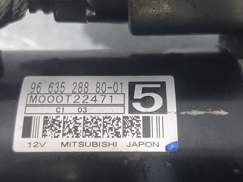 Recambio de motor arranque para peugeot 5008 (0u_, 0e_) 1.6 hdi referencia OEM IAM 9663528880 M000T22471 MITSUBISHI