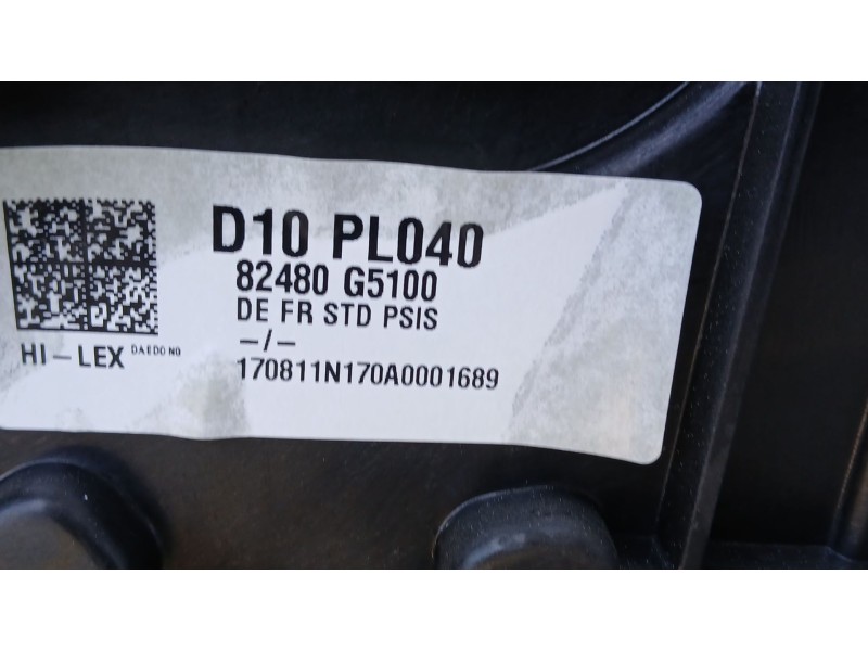 Recambio de elevalunas delantero derecho para kia niro i (de) 1.6 gdi hybrid referencia OEM IAM 82480G5100 2 PINS 