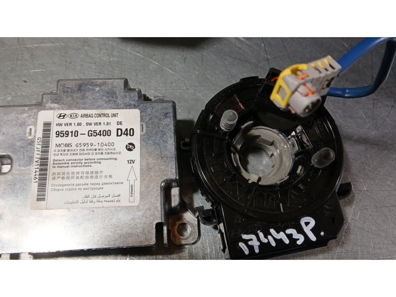 Recambio de kit airbag para kia niro i (de) 1.6 gdi hybrid referencia OEM IAM 56900G5100WK C/PRETENSORES Y SALPICADERO Y AIRBAG 