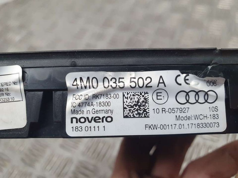 Recambio de cargador inductivo para audi q7 (4m) 3.0 tdi quattro referencia OEM IAM 4M0035502A 4774A18300 NOVERO