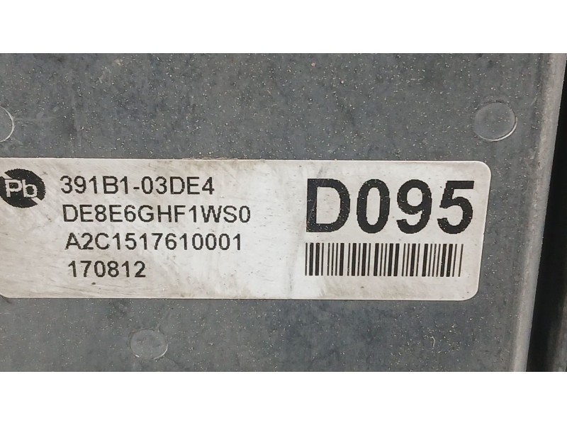 Recambio de centralita motor uce para kia niro i (de) 1.6 gdi hybrid referencia OEM IAM 391B103DE4 CONTINENTAL A2C1517610001