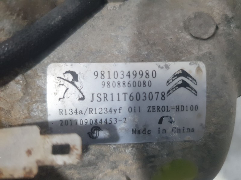 Recambio de compresor aire acondicionado para citroën jumpy iii furgoneta (v_) 2.0 bluehdi 120 referencia OEM IAM 9810349980 983