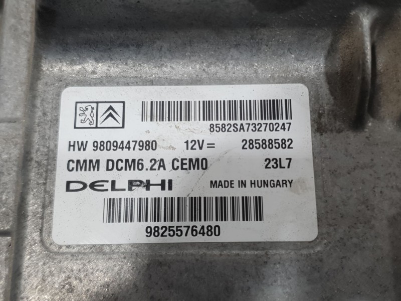 Recambio de centralita motor uce para citroën jumpy iii furgoneta (v_) 2.0 bluehdi 120 referencia OEM IAM 9825576480 28588582 DE