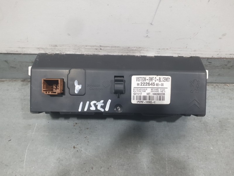 Recambio de pantalla multifuncion para citroën jumpy iii furgoneta (v_) 2.0 bluehdi 120 referencia OEM IAM 9822264580  