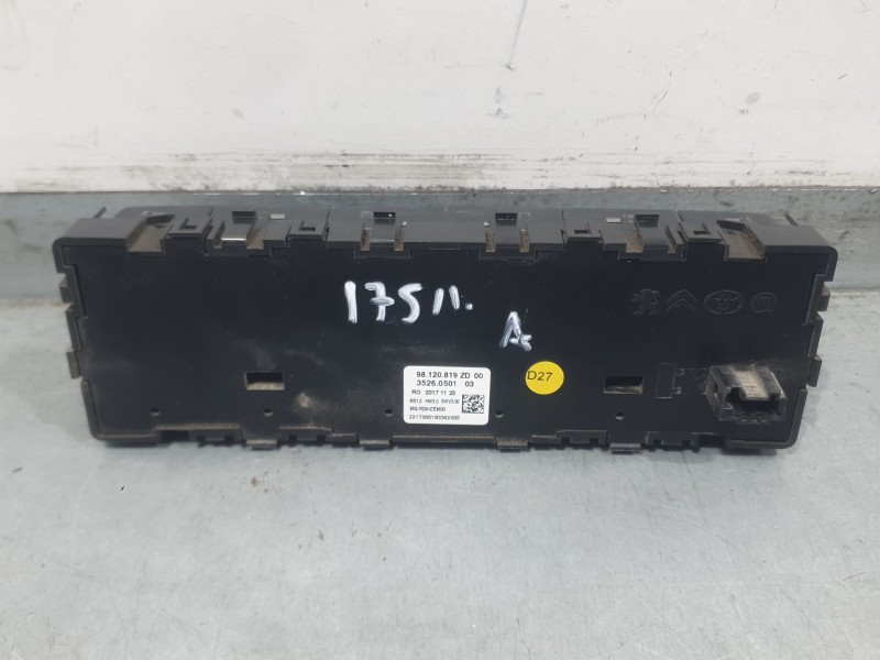 Recambio de mando radio para citroën jumpy iii furgoneta (v_) 2.0 bluehdi 120 referencia OEM IAM 98120819ZD  